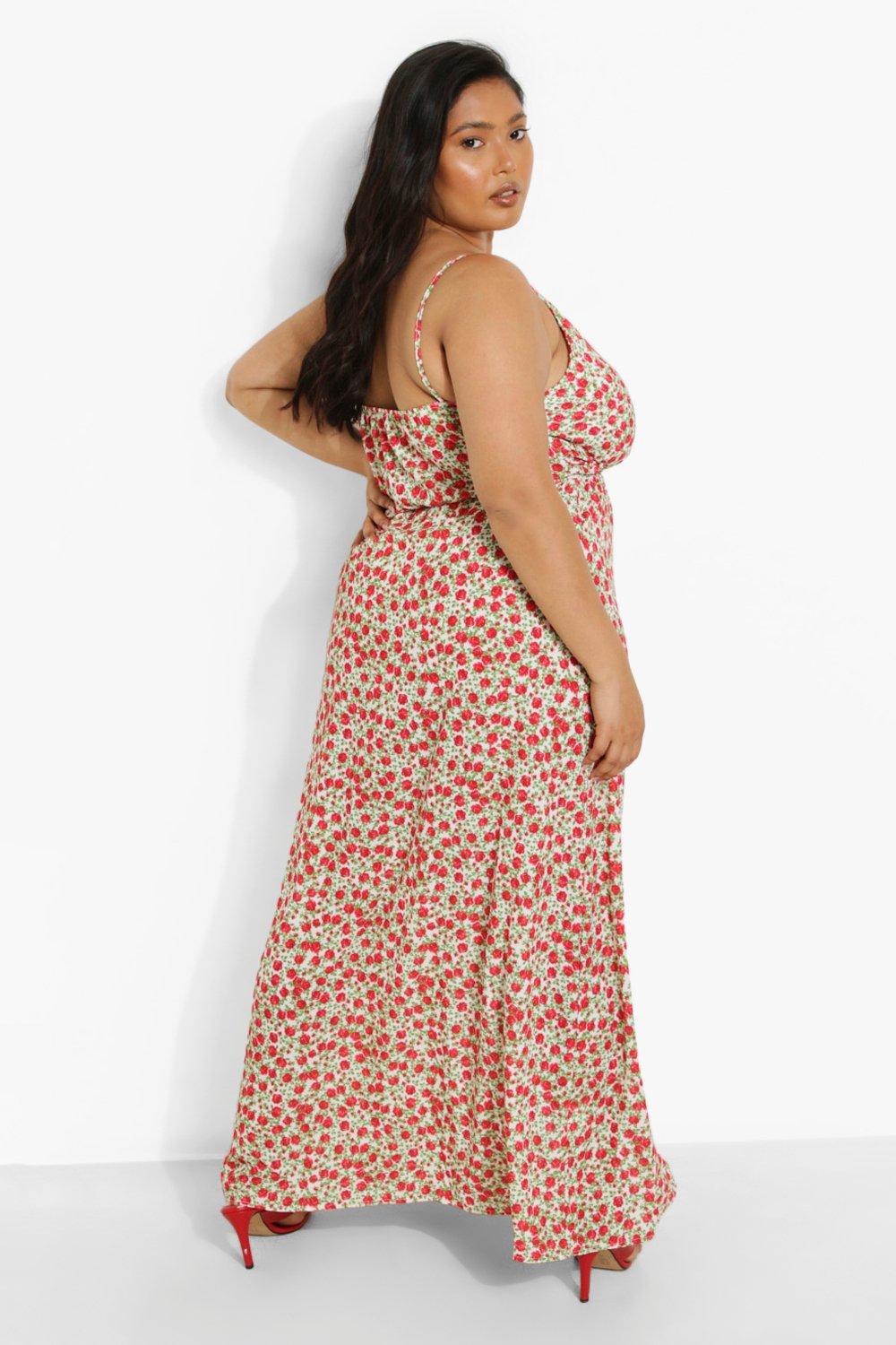 Plus size maxi dresses on sale boohoo