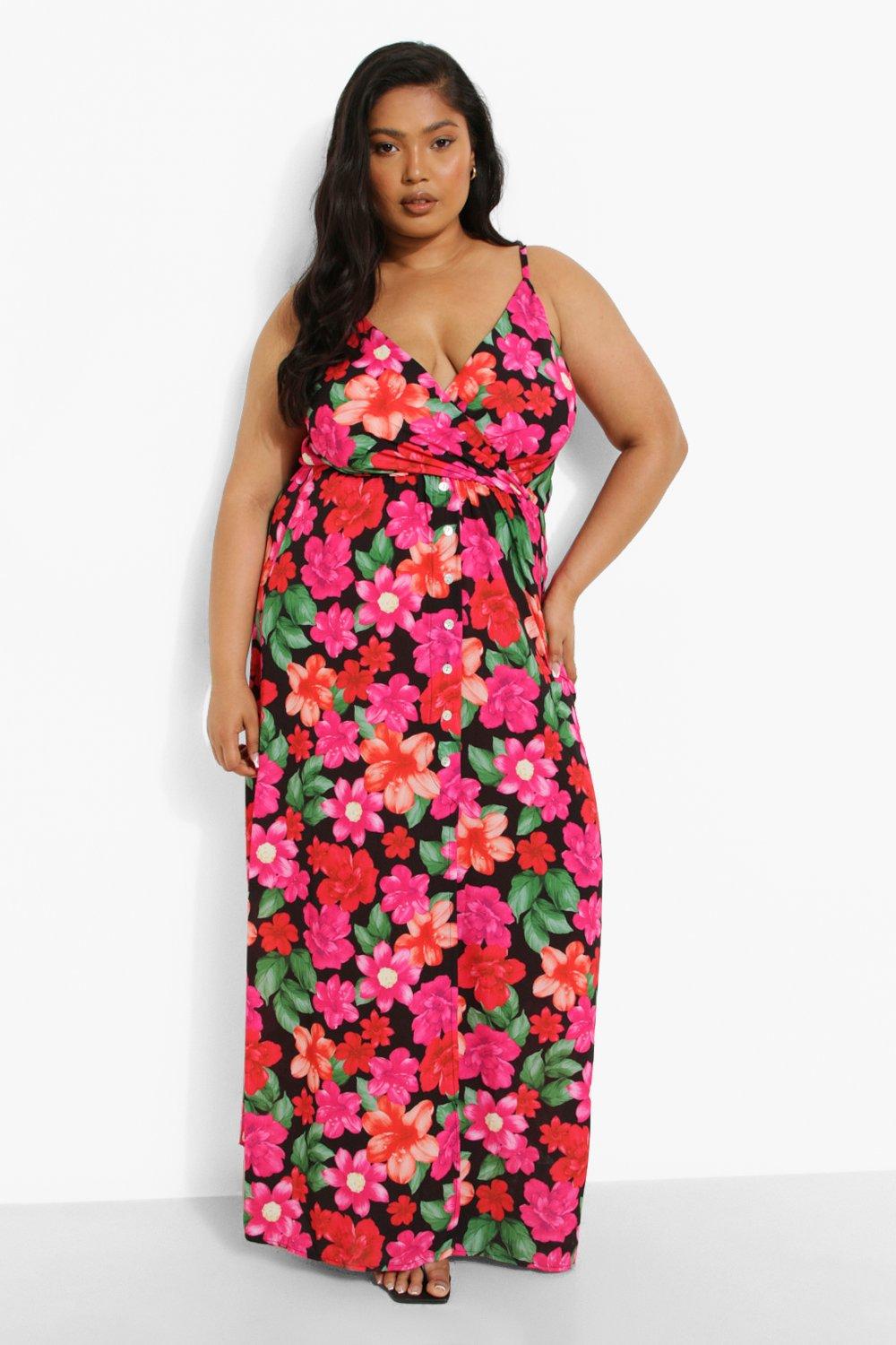 Robe boutonnée devant grande taille sales