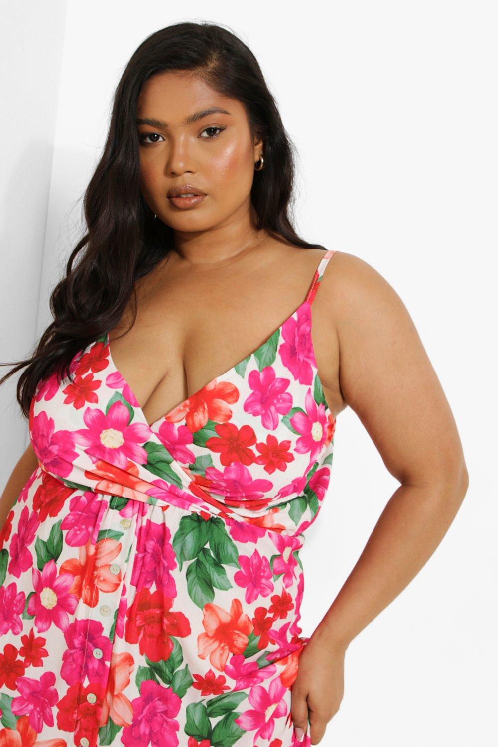 Plus size maxi dresses on sale boohoo