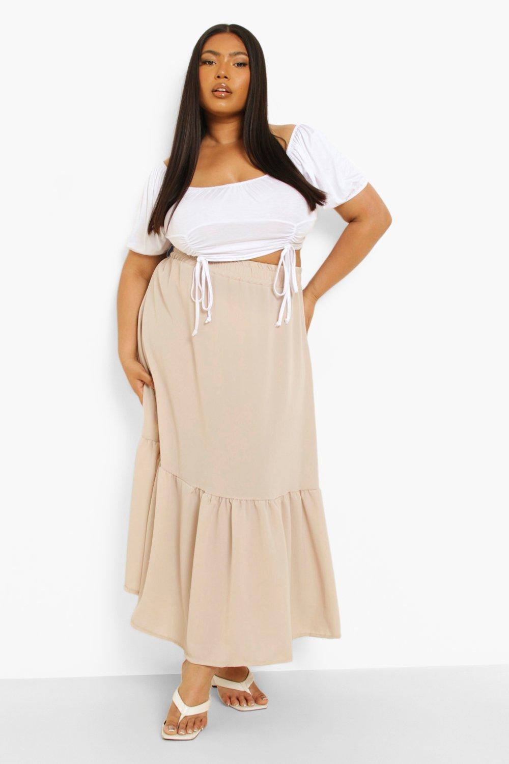 Tiered maxi clearance skirt for sale