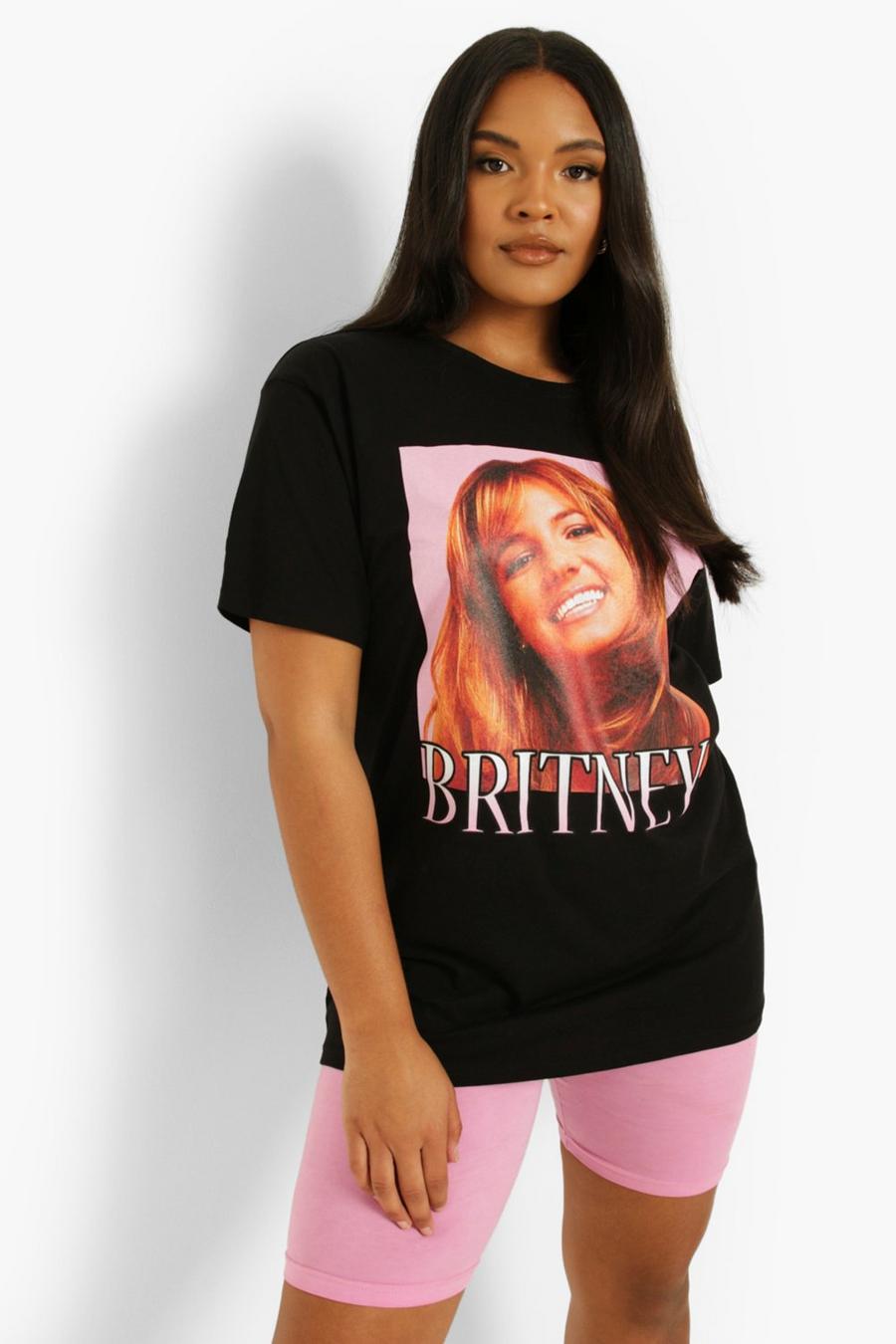 Grande taille - T-shirt oversize officiel Britney Spears, Black image number 1
