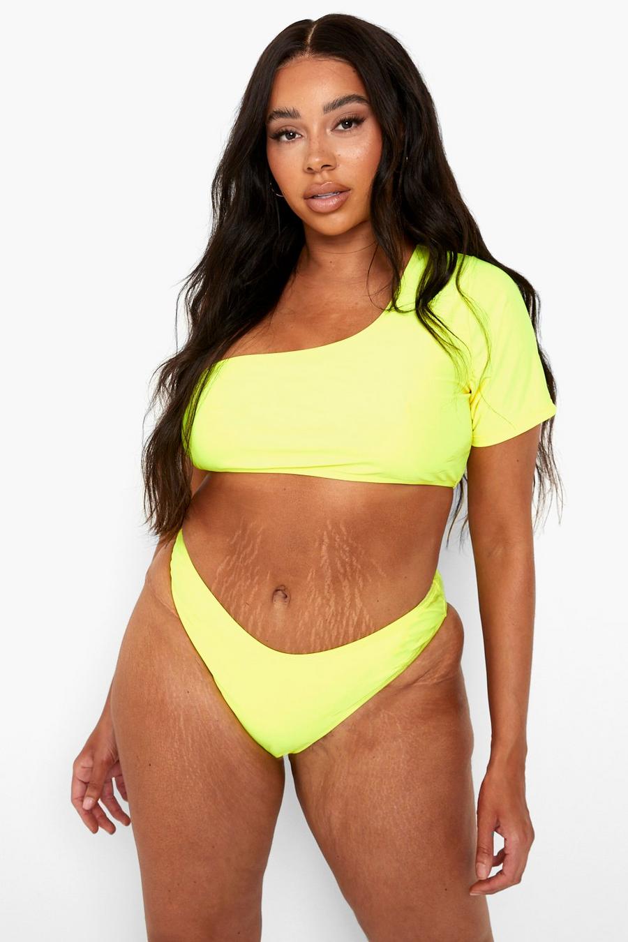 Yellow Plus - One shoulder-bikini image number 1