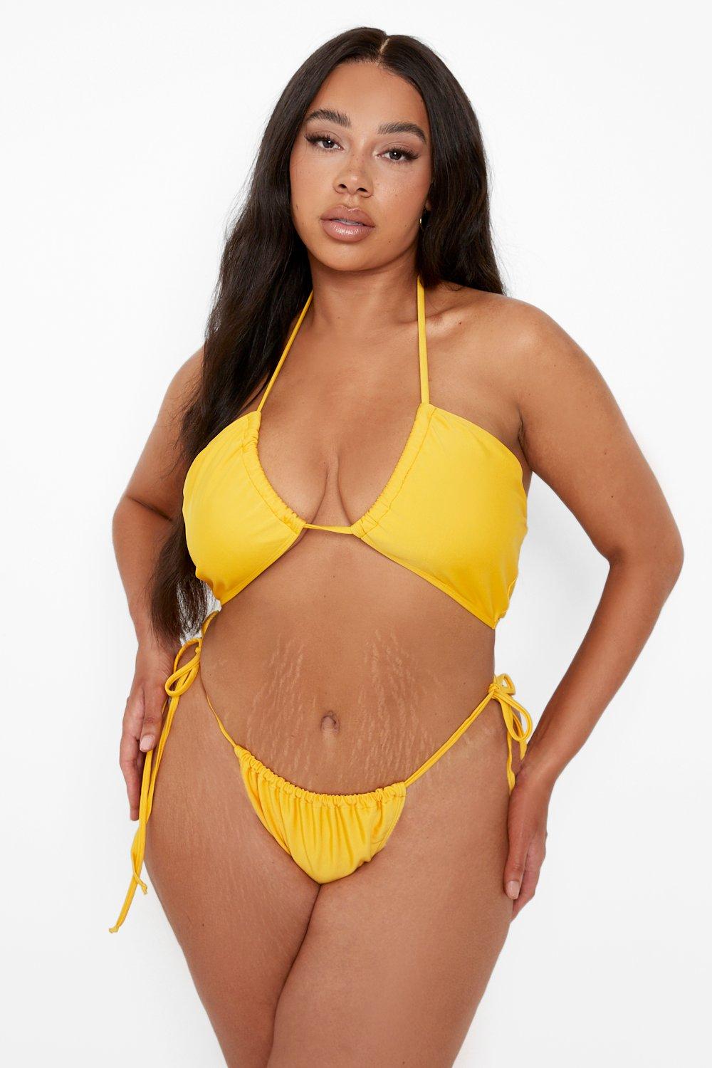 Plus Halterneck Bikini Set