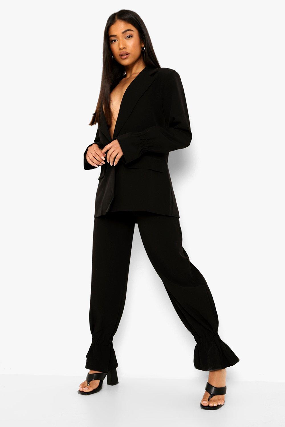 Black pant suit sales petite