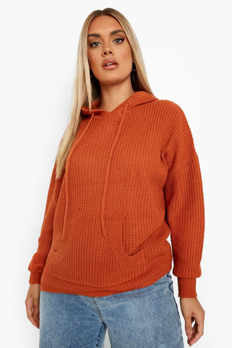 Rust Recycled Plus Hoody Sweater image number 1