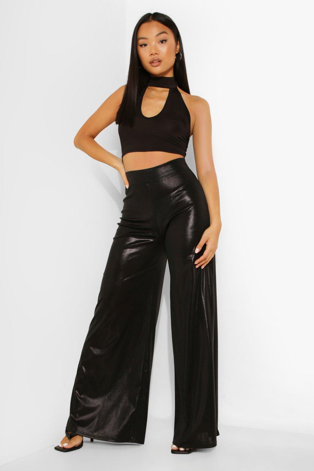 Petite Pantalon moulant large boohoo FR