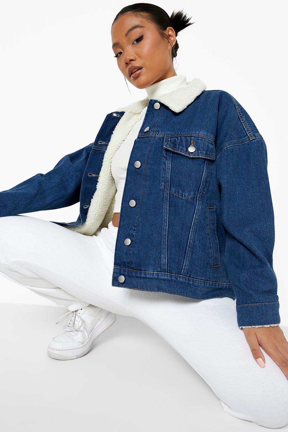 borg lined denim jacket