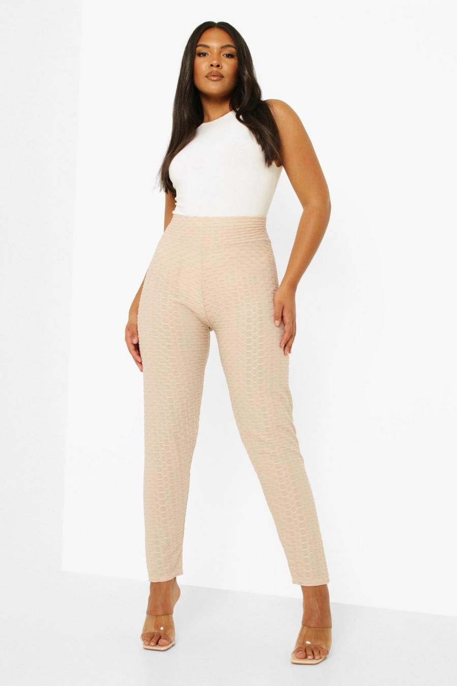 Nude Plus Textured High Waisted Leggings image number 1