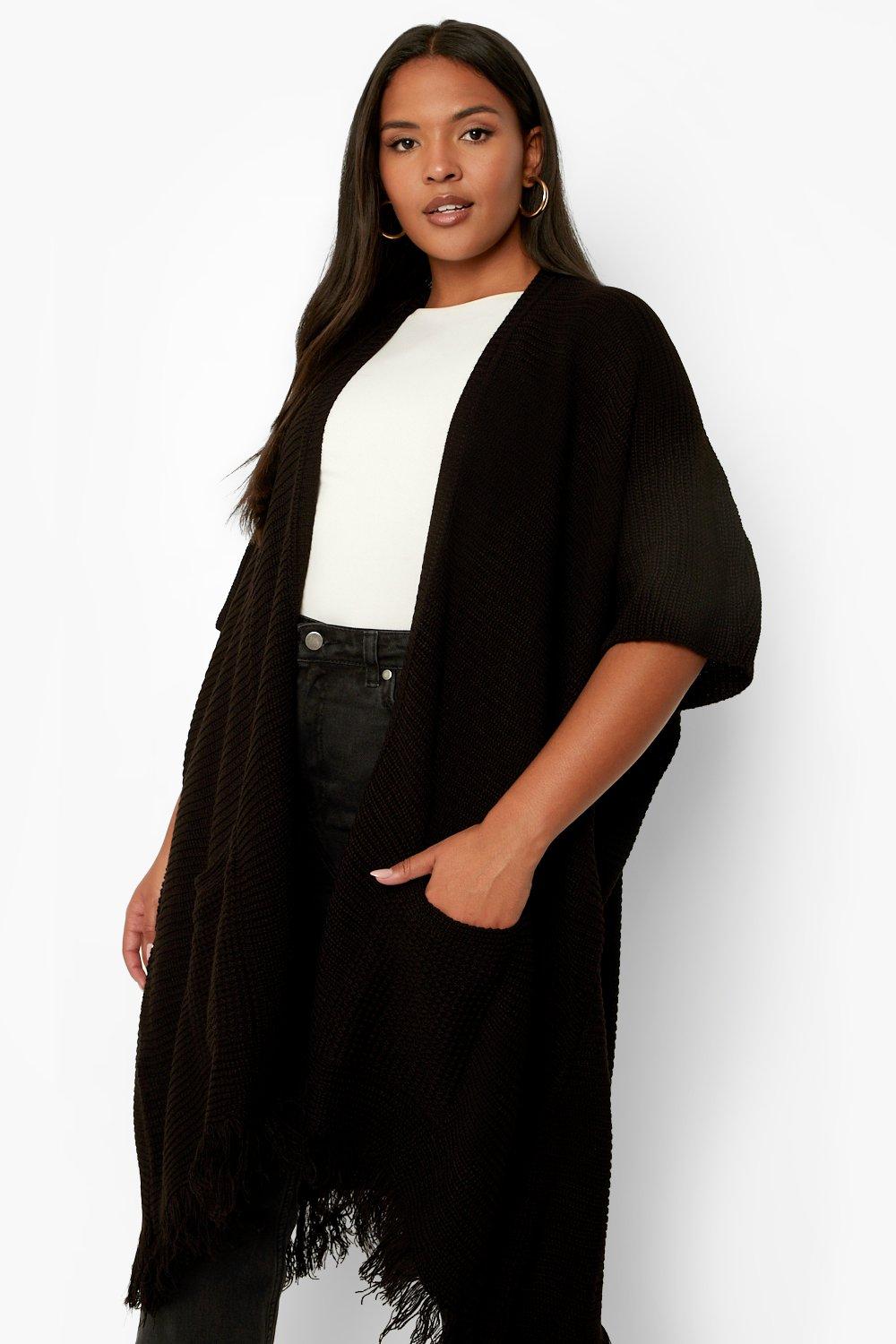 Long hot sale cape cardigan