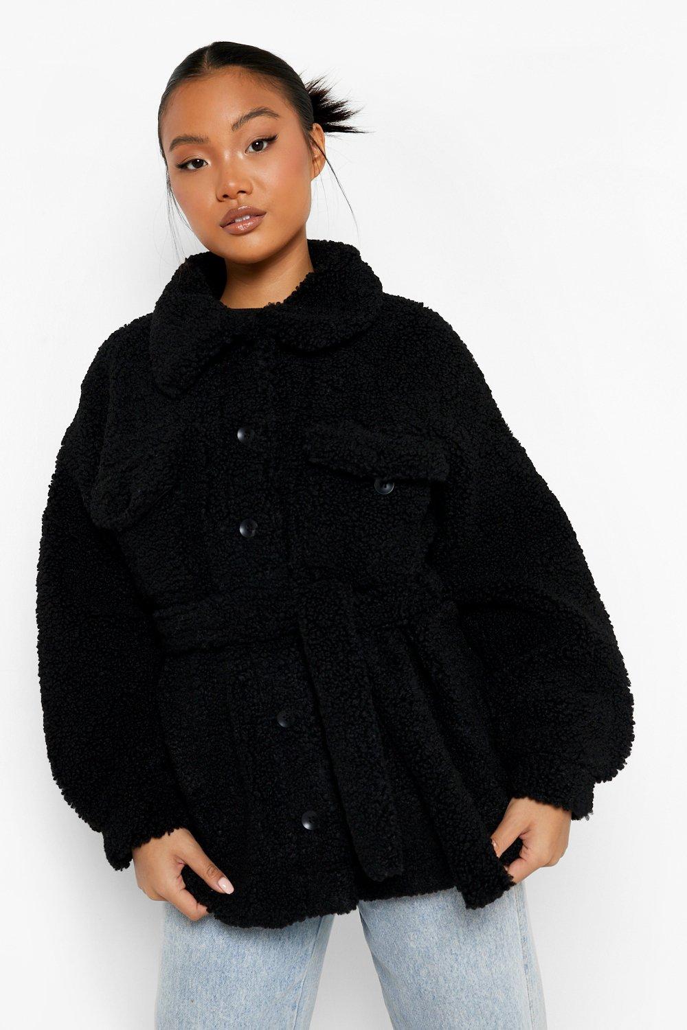 Monki teddy trucker jacket sale