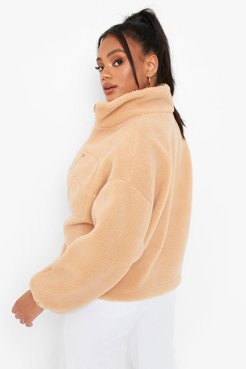 Boohoo petite hot sale teddy coat