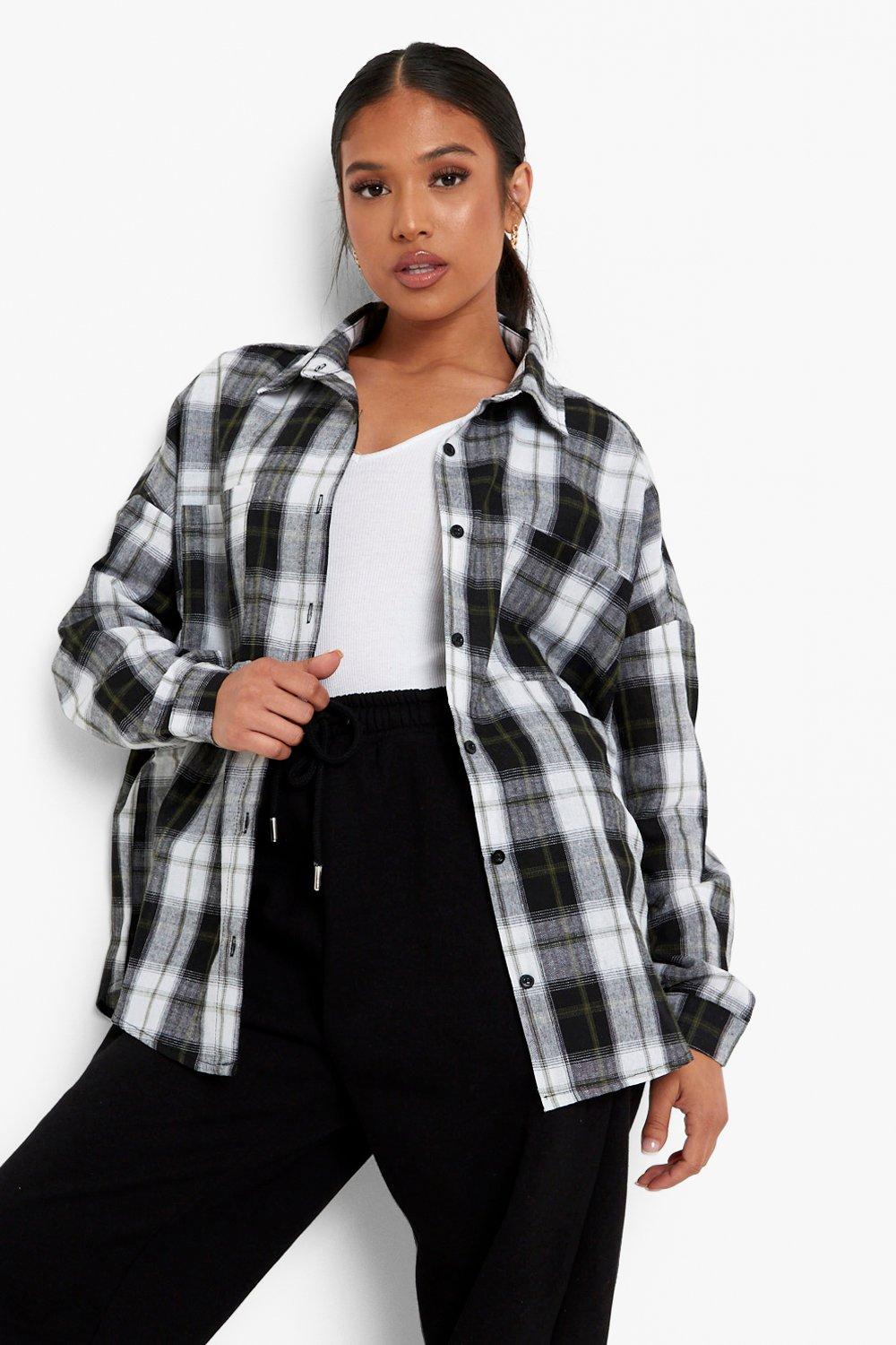 oversized flannel shirt outfit