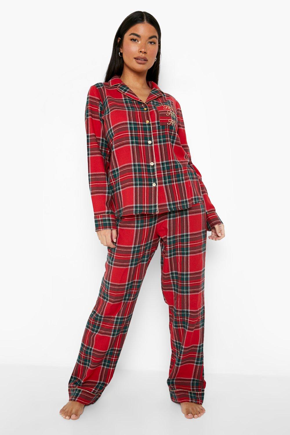 Red check christmas discount pyjamas