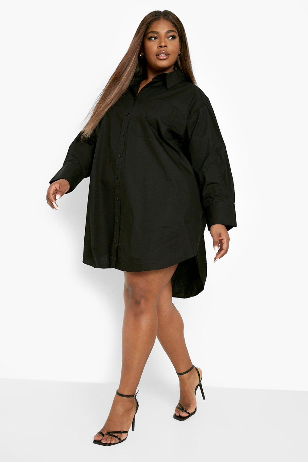 Boohoo maxi hot sale shirt dress