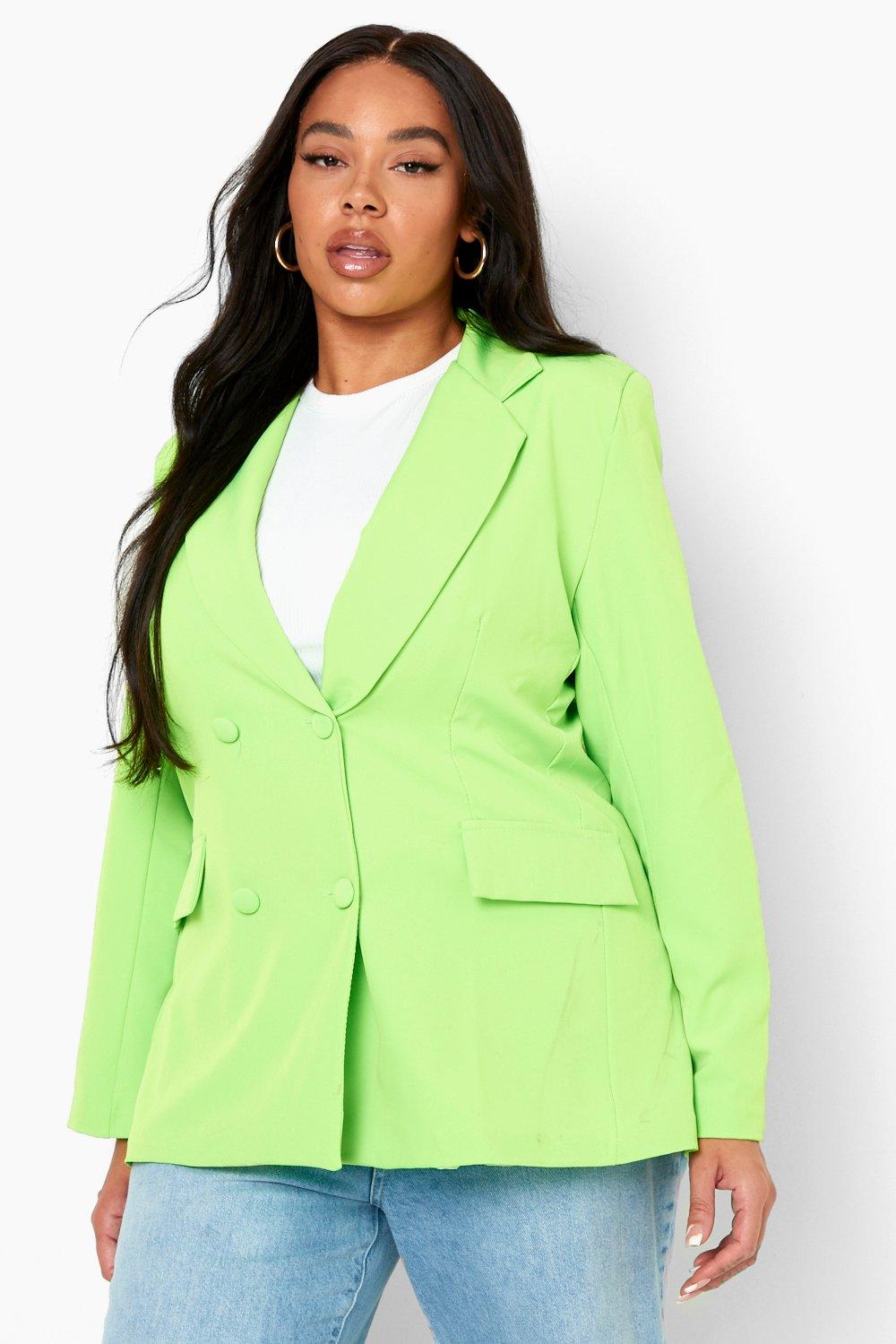 Plus size deals neon blazer