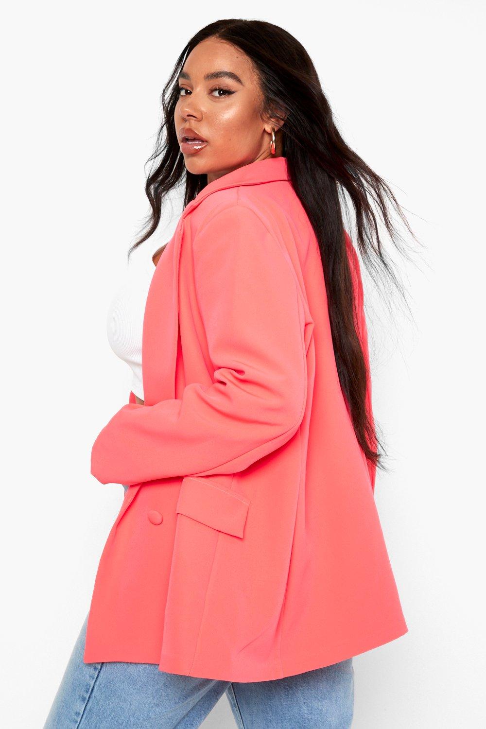 Neon blazer 2025 plus size