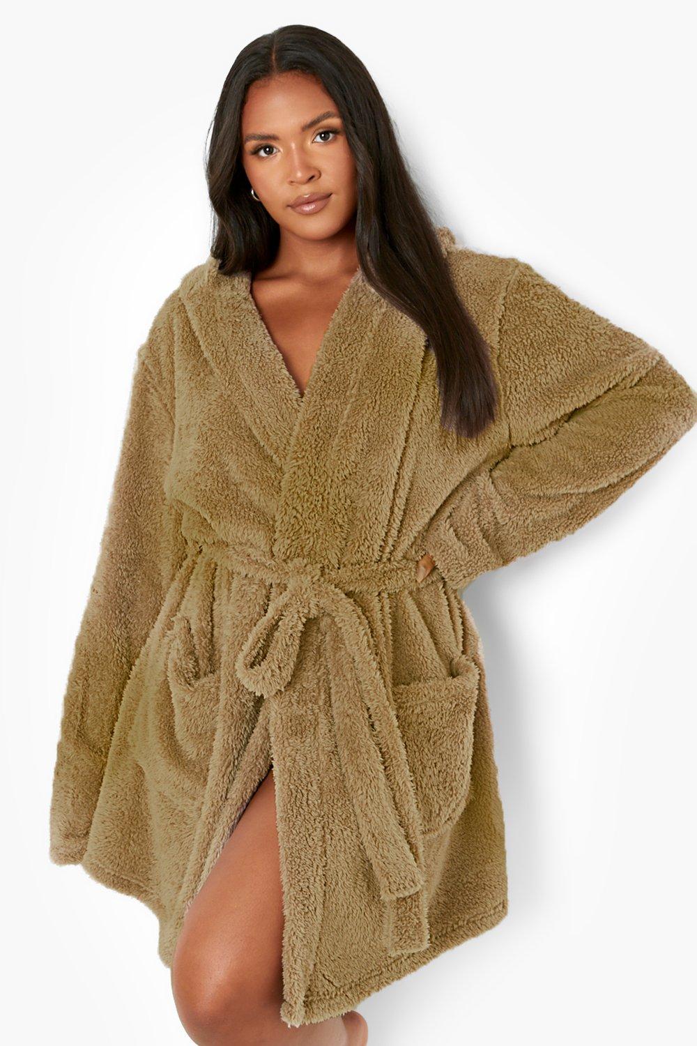 Plus Fluffy Bear Ear Robe