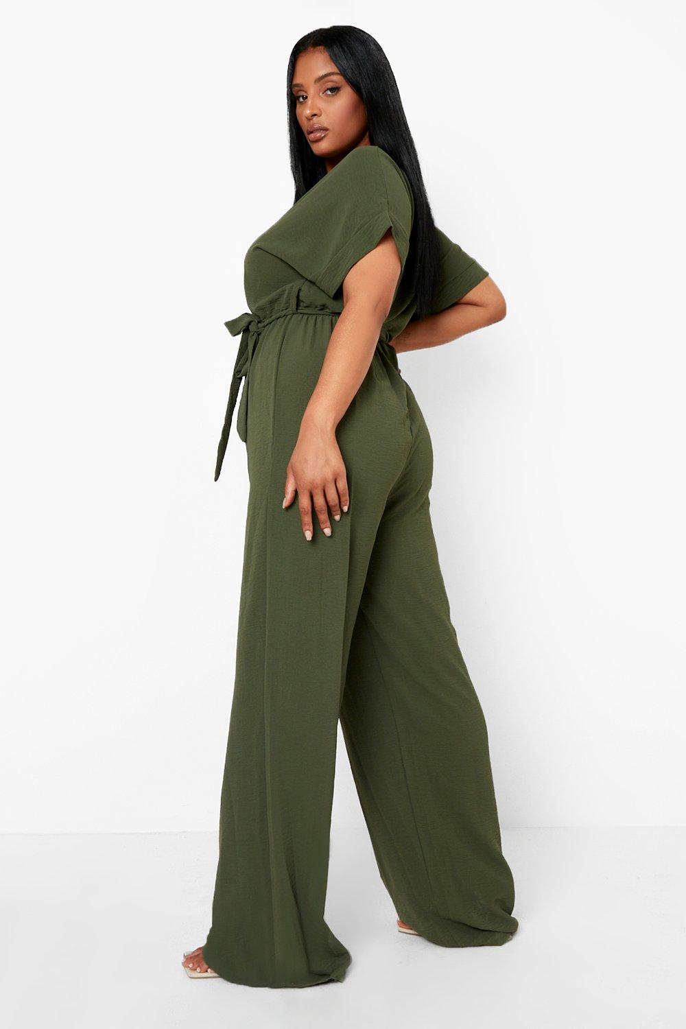 BOOHOO Burn Out Or Front Jumpsuit Taille 8 36 