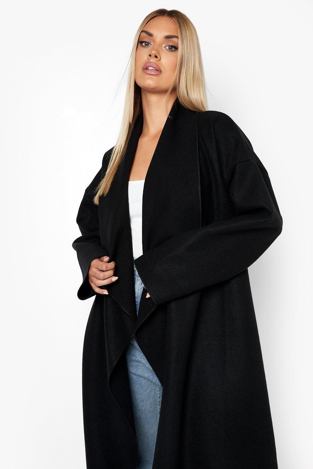 Black coat outlet oversized