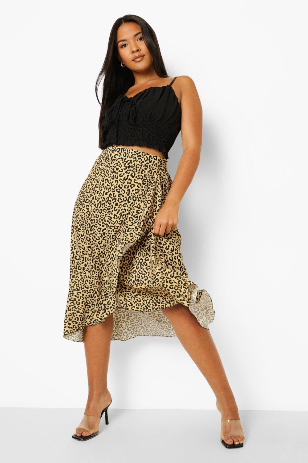 Jupe portefeuille cheap leopard