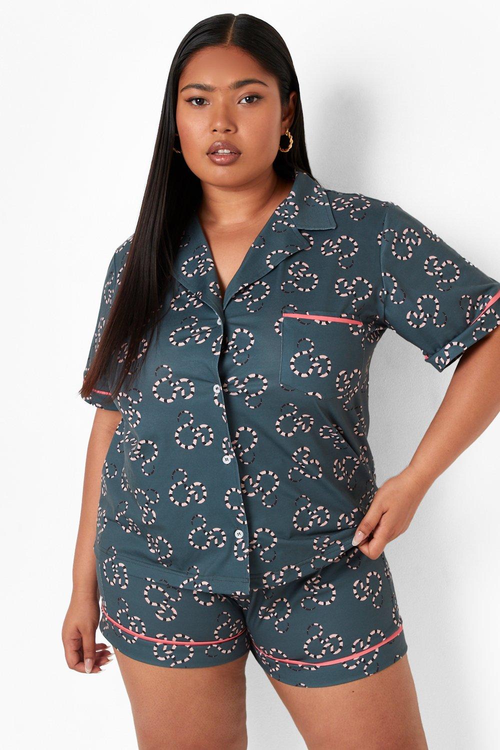 Plus size sleepwear discount shorts