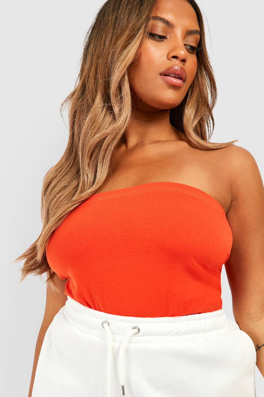 Red rot Plus Basic Bandeau Top