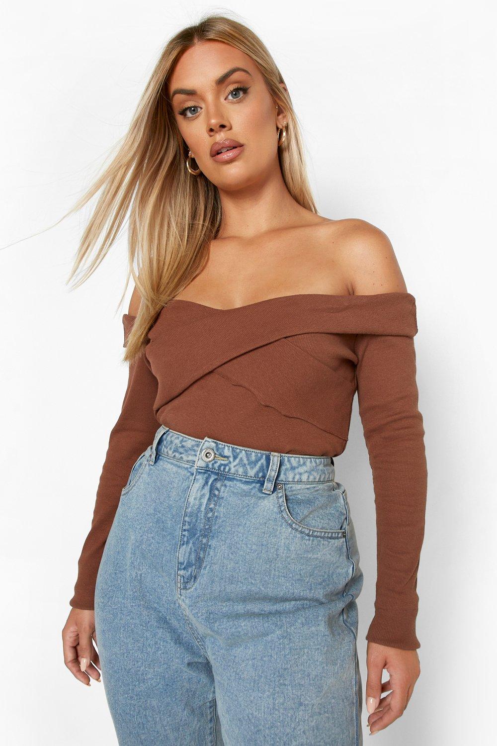 Bardot discount wrap top