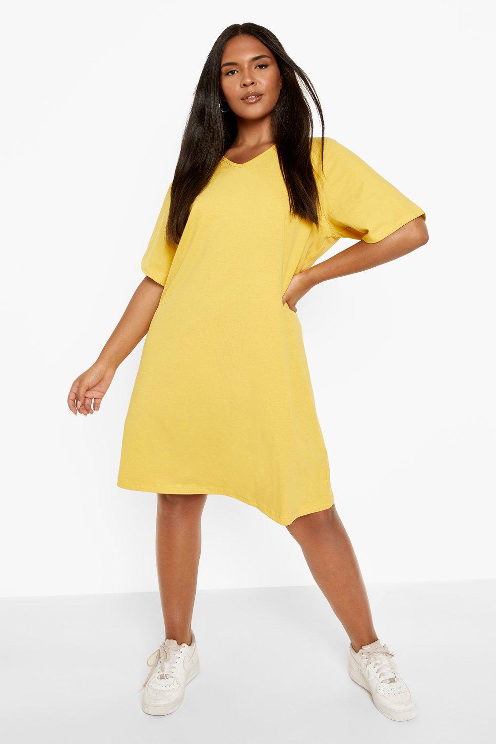 Robe trapeze jaune sale