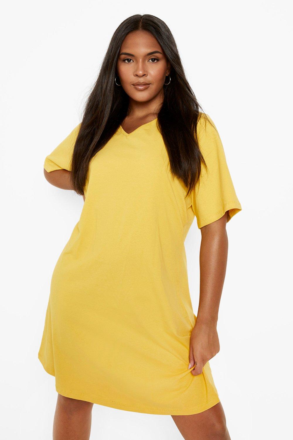 Mustard yellow swing dress best sale