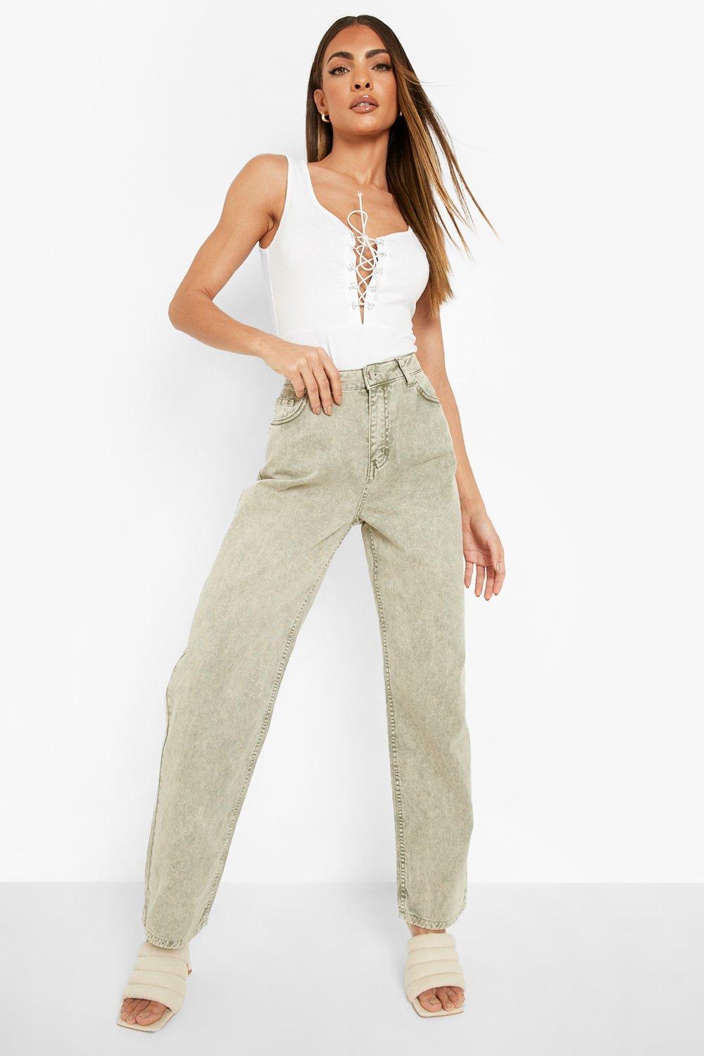 boyfriend jeans khaki