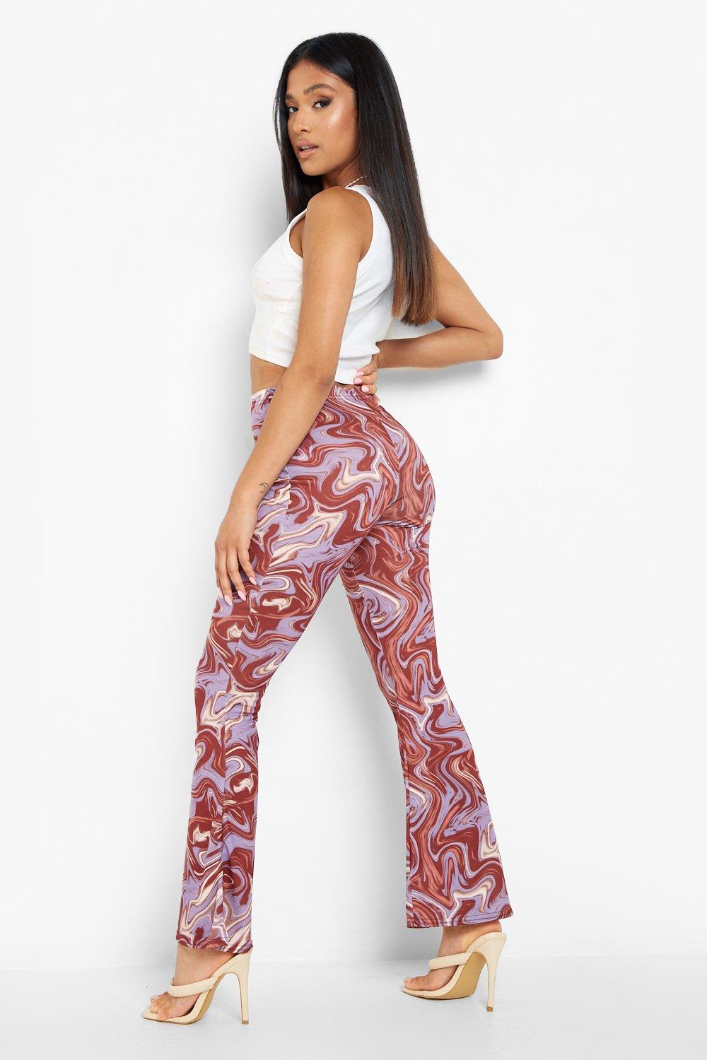 Petite patterned outlet trousers