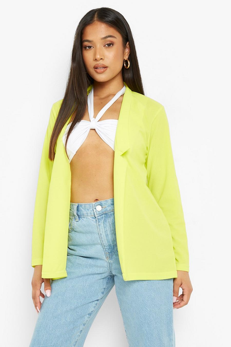 Lime Petite Neon Blazer image number 1