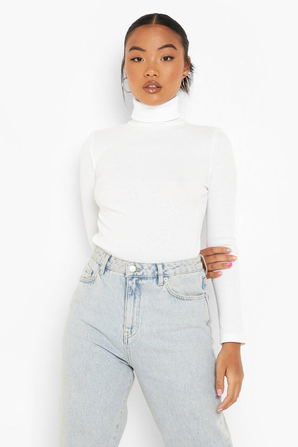 Petite on sale white turtleneck