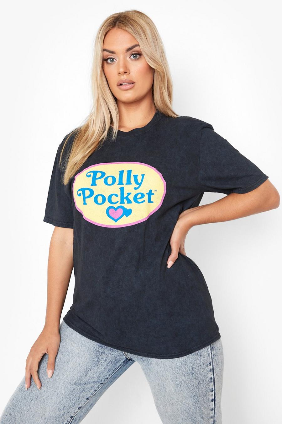 Charcoal Plus Acid Wash Polly Pocket Licensed T-shirt image number 1