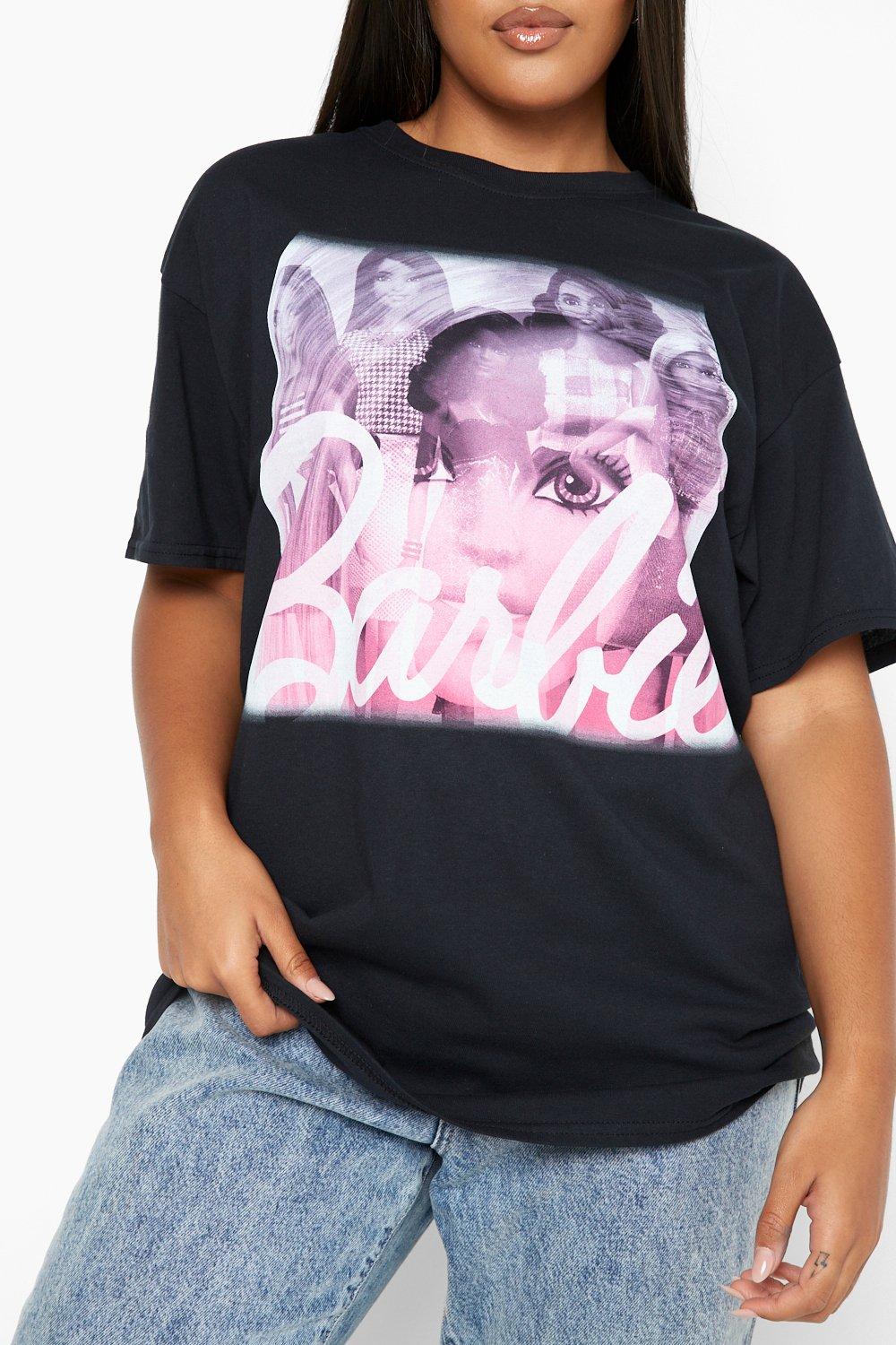 Plus Barbie Portrait Licensed T shirt