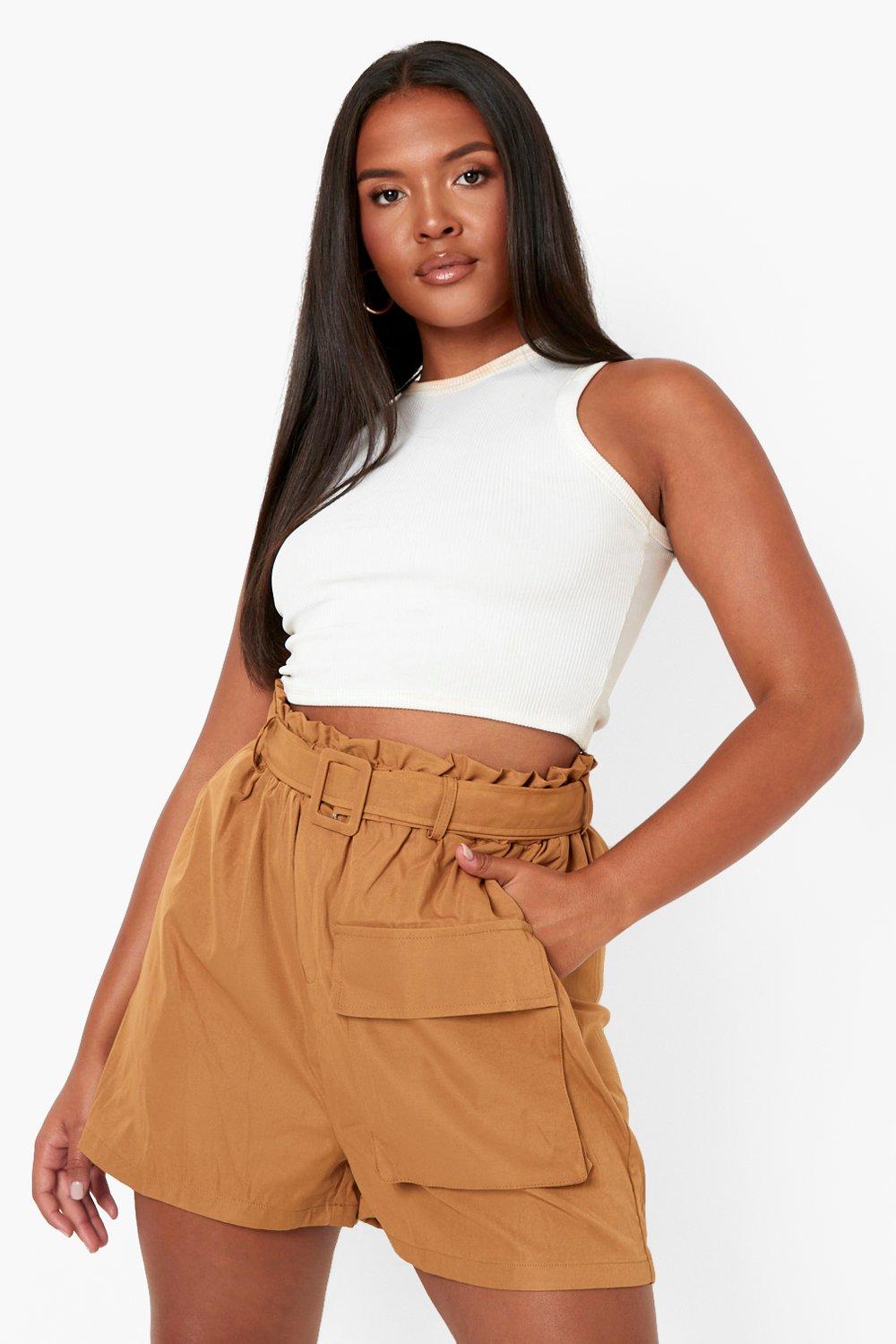 High waisted hot sale utility shorts