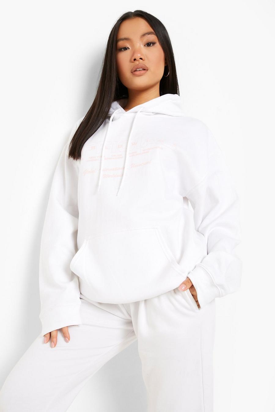 White Petite Official Printed Hoodie image number 1