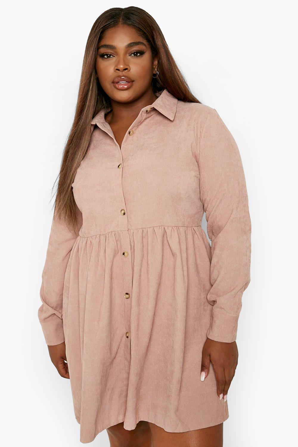 Missguided cord smock store dress