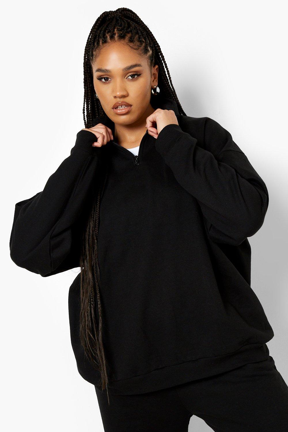  Onlypuff 3X Sweatshirt For Women Plus Size Half Zip