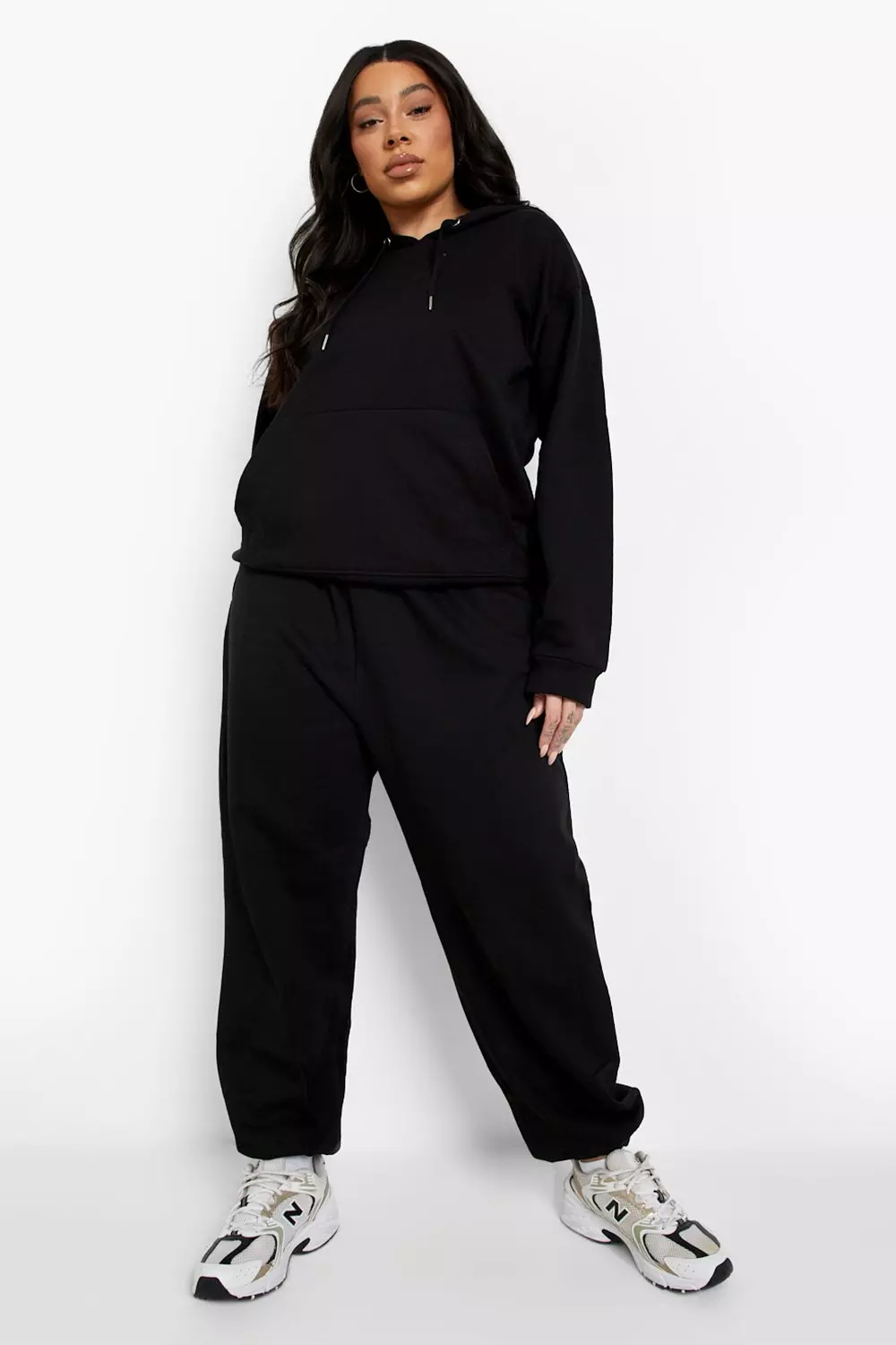 Black Plus Regular Hooded Tracksuit alternative image
