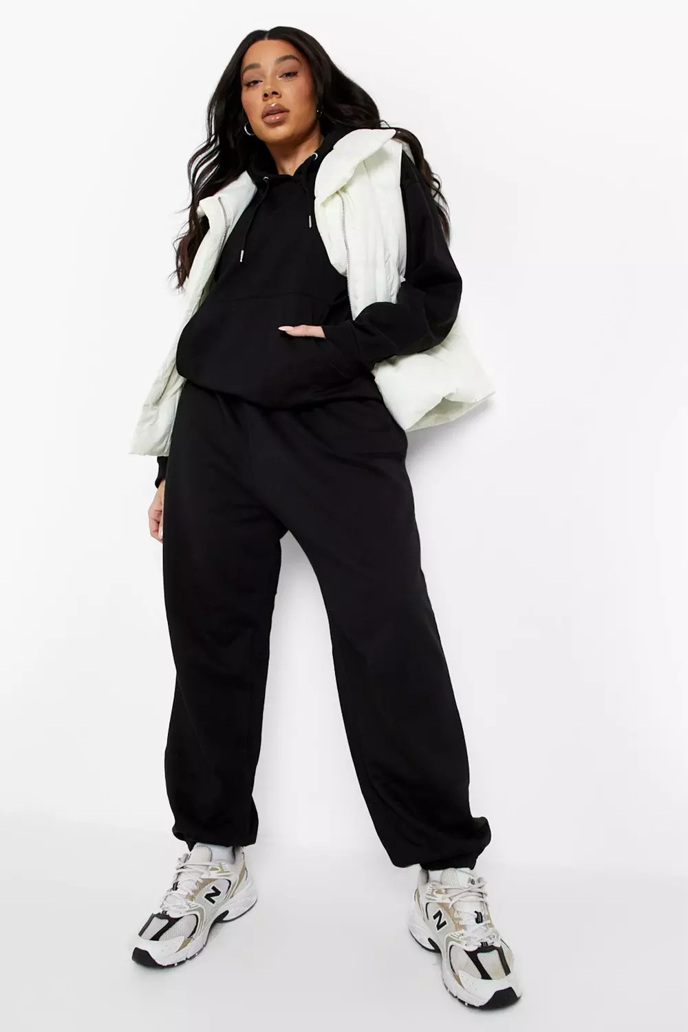 Black Plus Regular Hooded Tracksuit alternative image