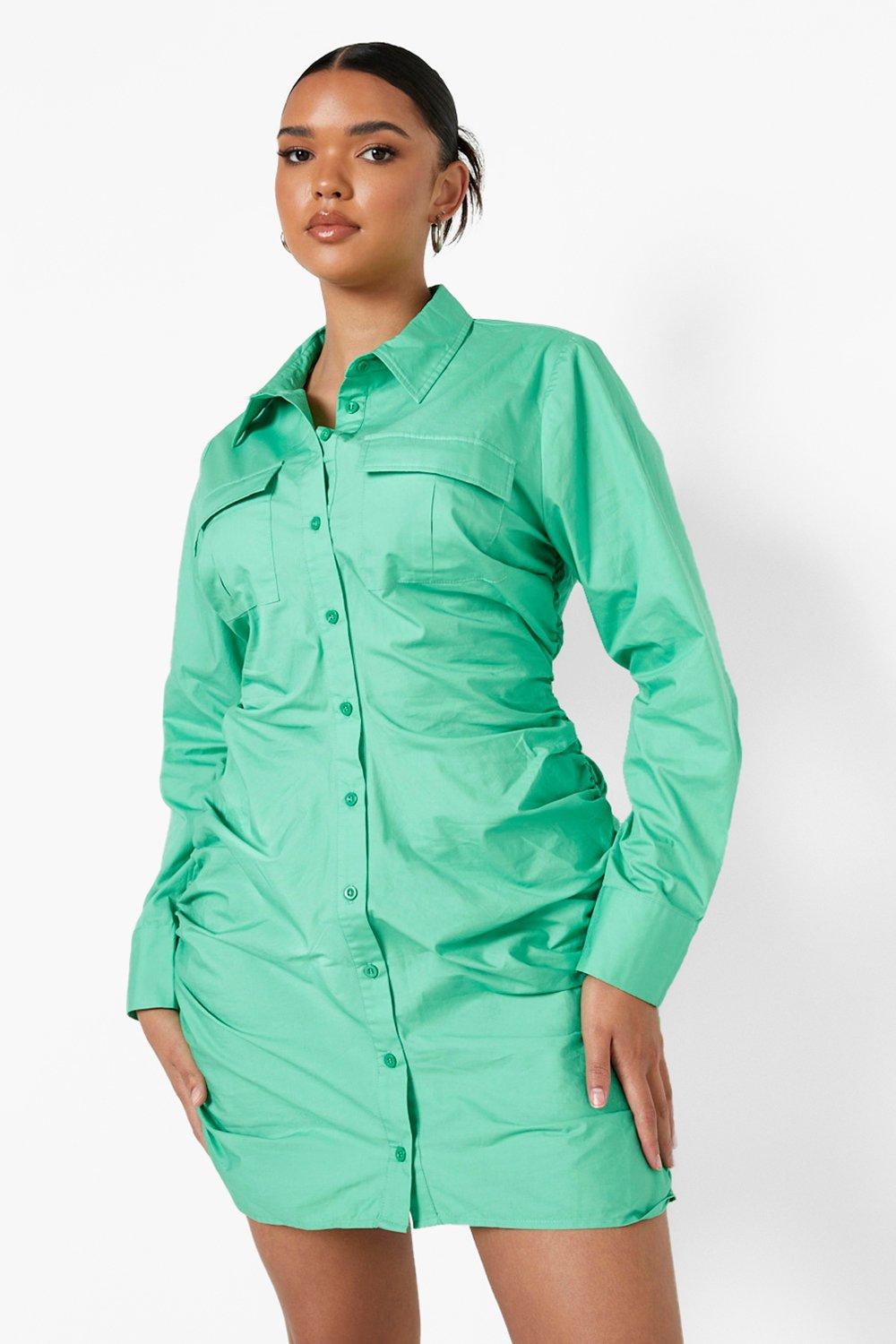 green utility shirt womens