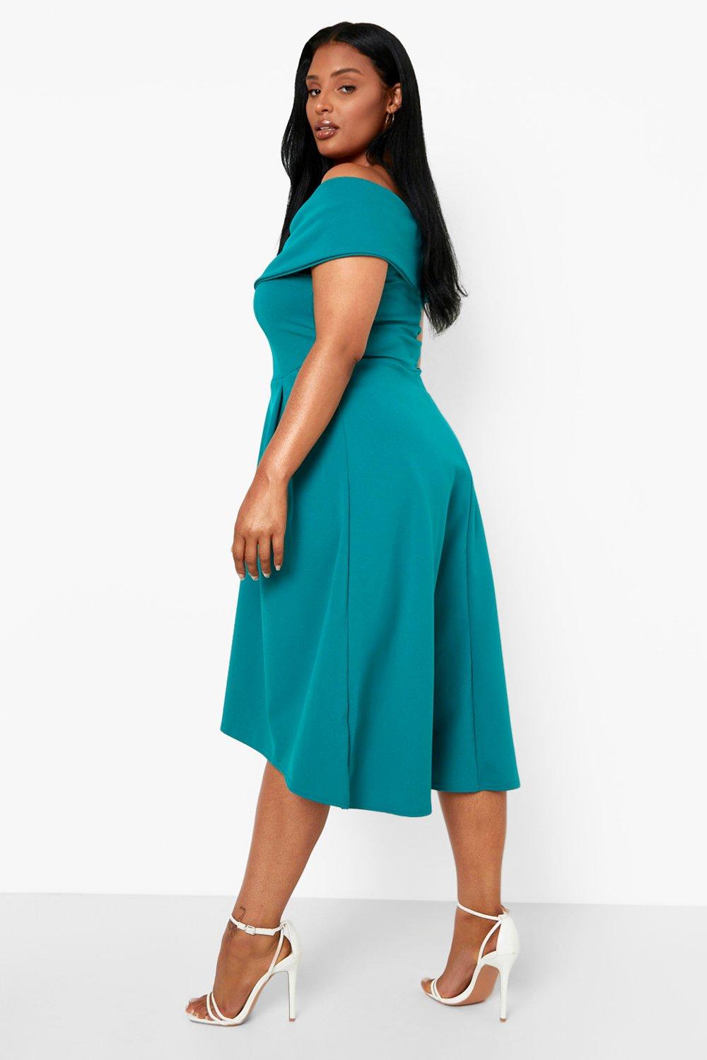 Double layer midi store dress