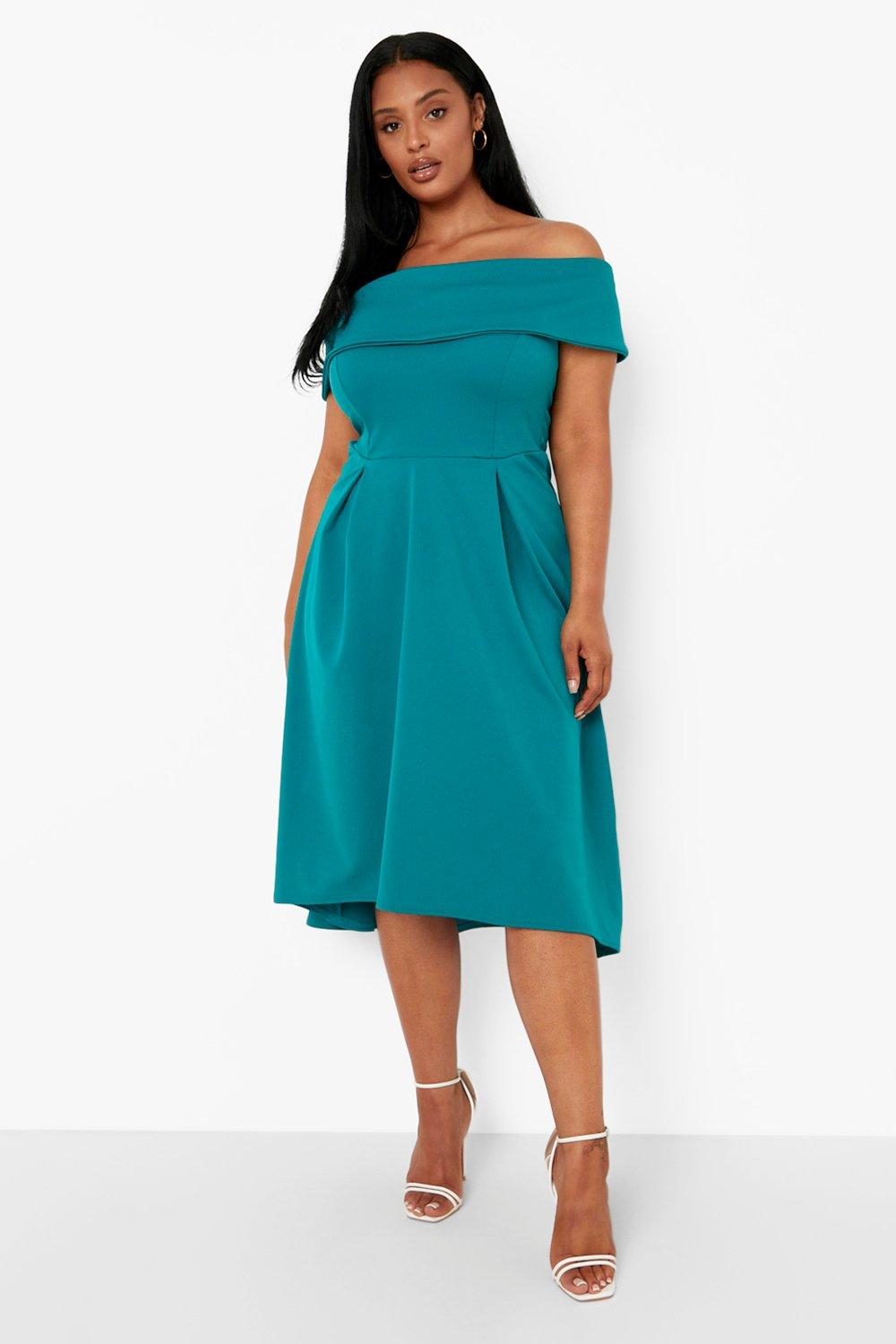 Boohoo mint hot sale green dress