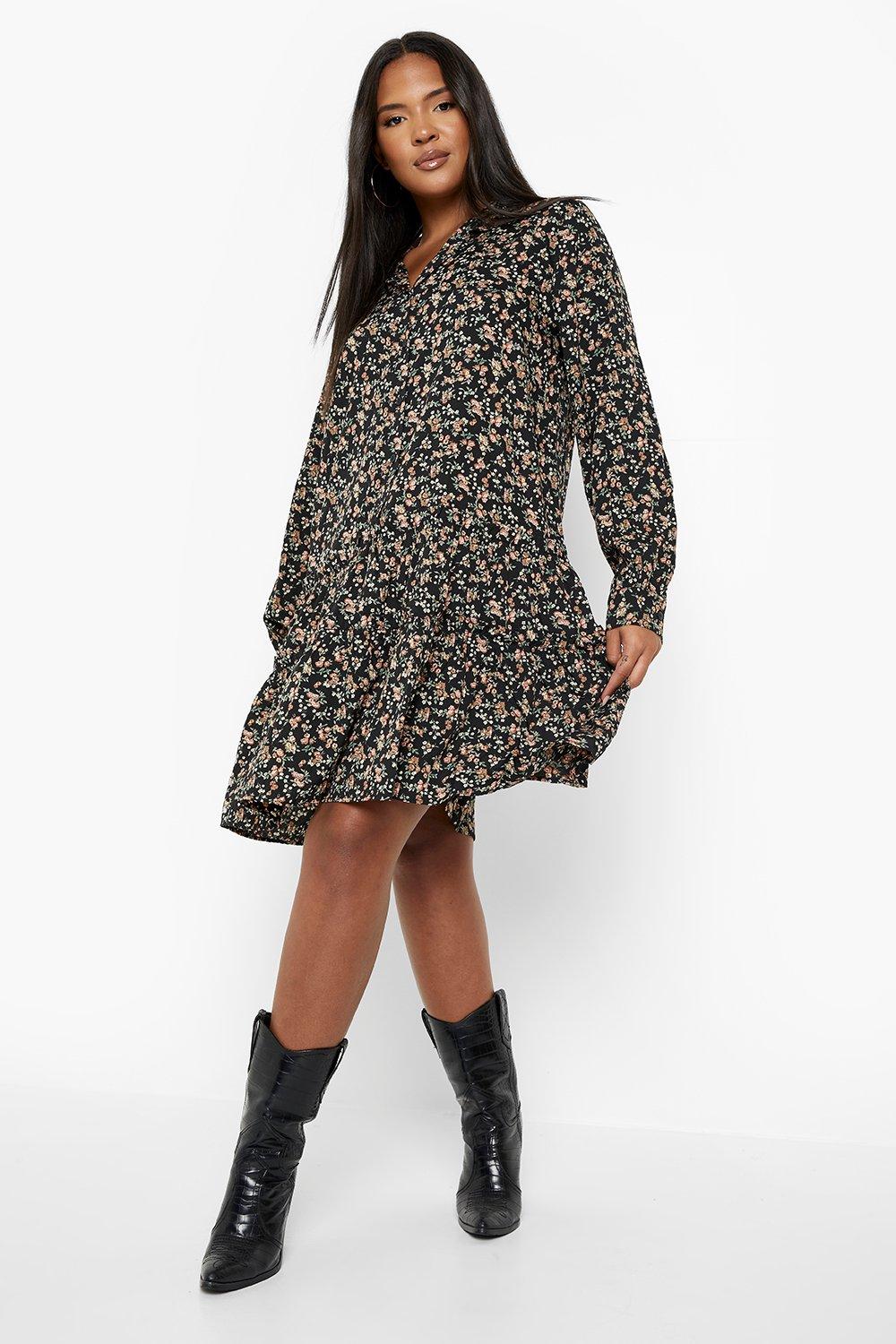 Only printed best sale smock dress