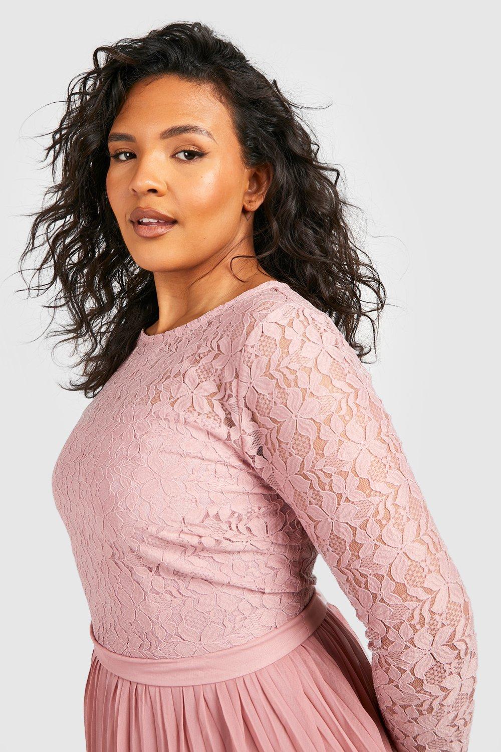 Boohoo lace shop overlay bardot dress