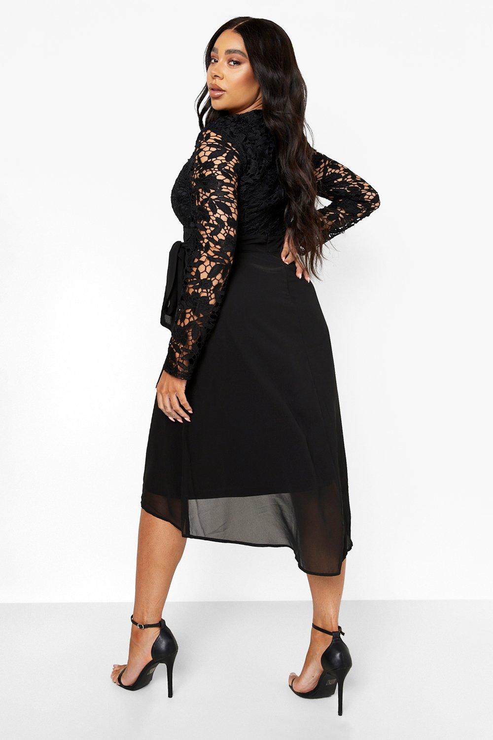 Robe grande taille habillée hot sale