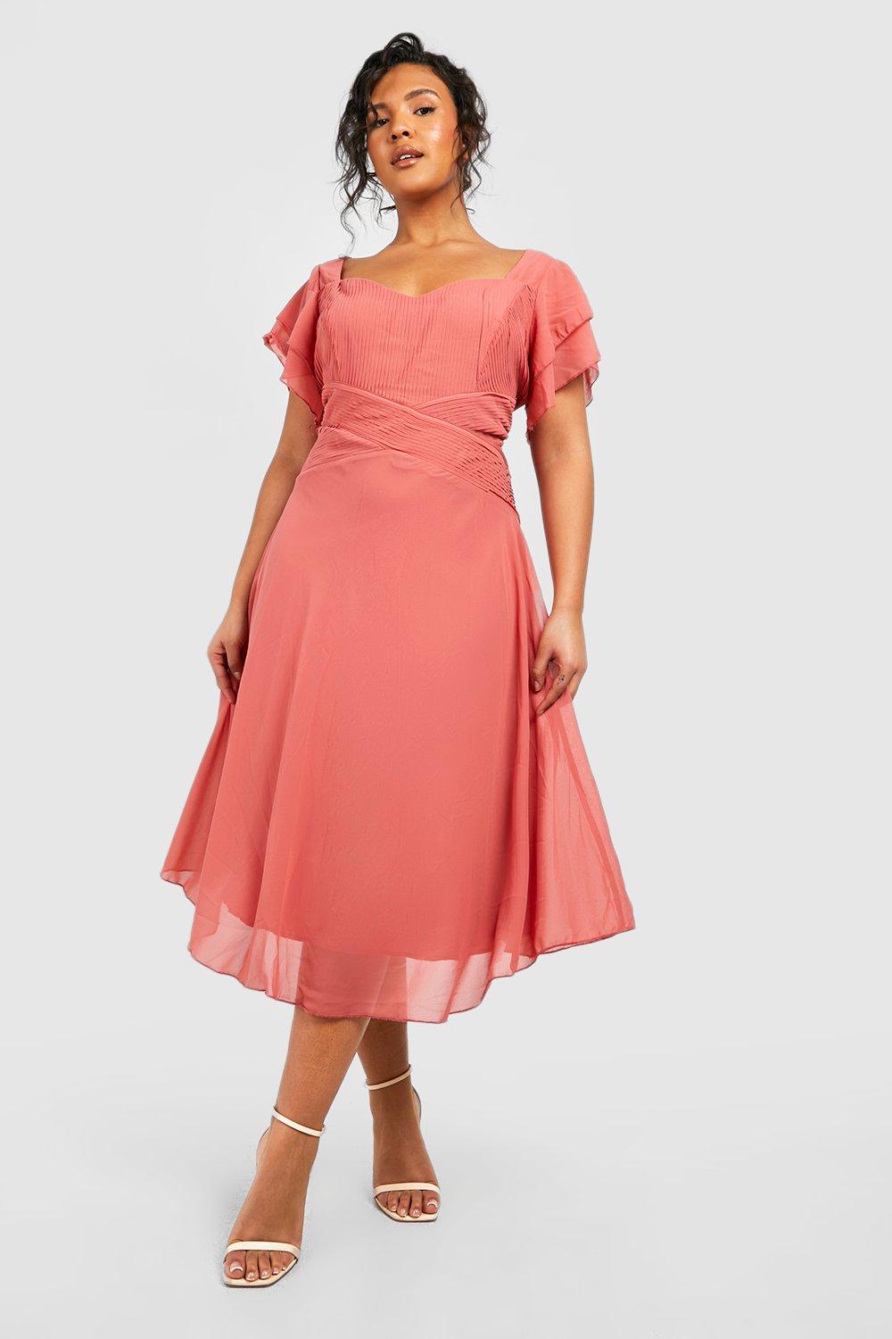 Midi pink clearance dresses