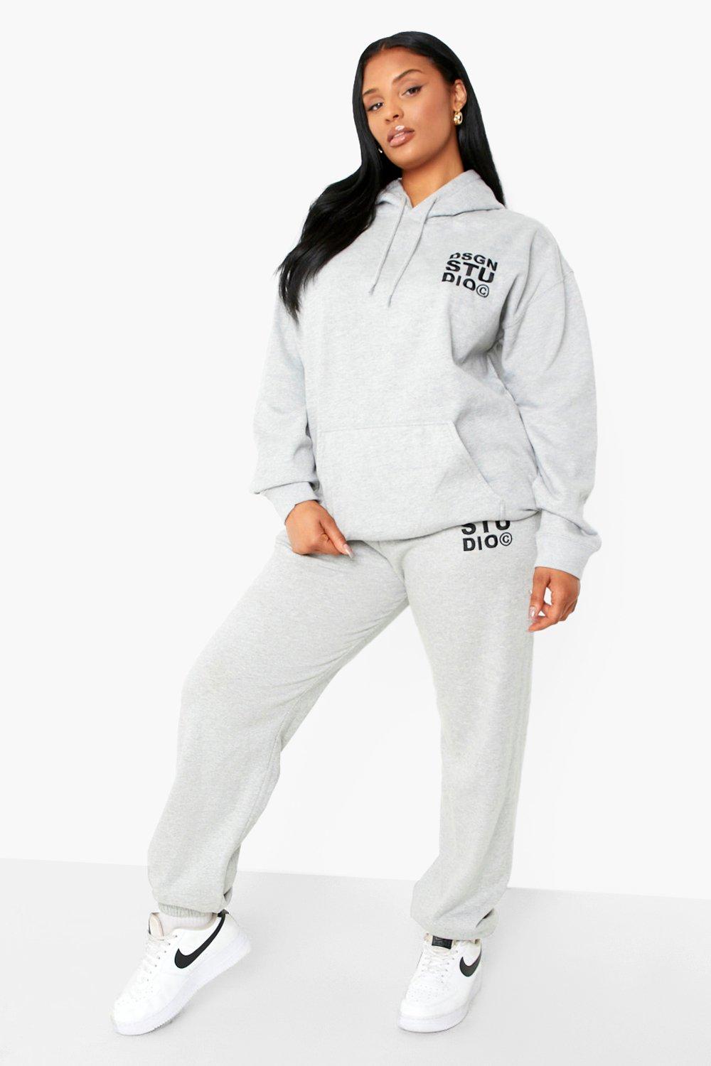 Grey Plus Dsgn Studio Embroidered Hoodie