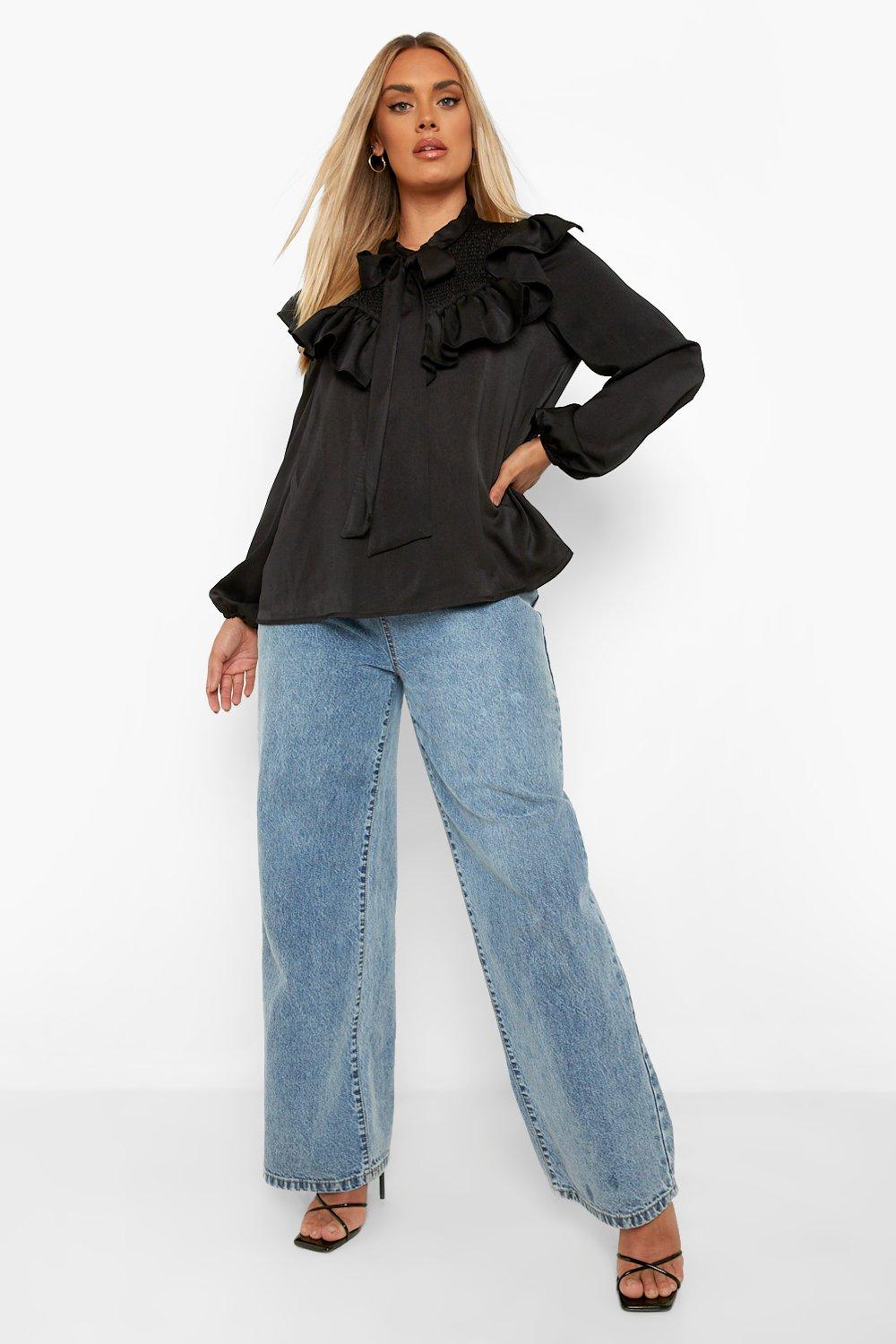 Boohoo plus 2024 size blouses